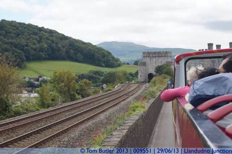 Photo ID: 009551, Approaching Telford Conwy bridge, Llandudno Junction, Wales