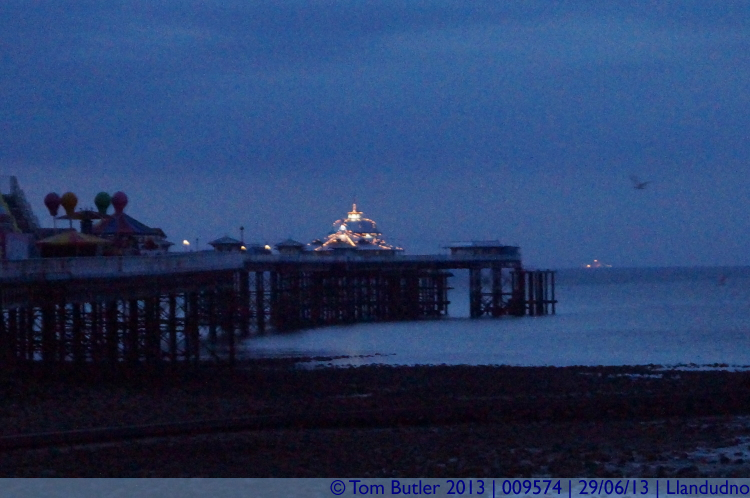 Photo ID: 009574, The pier at night, Llandudno, Wales