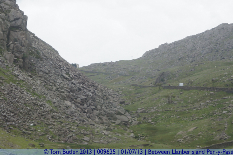 Photo ID: 009635, A van further up the climb, Between Llanberis and Pen-y-Pass, Wales