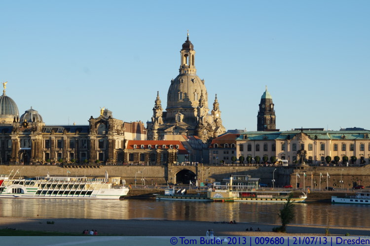 Photo ID: 009680, Frauenkirche and Elbe, Dresden, Germany