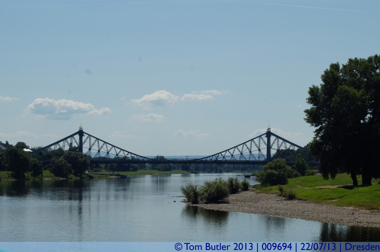 Photo ID: 009694, Approaching the Blue Wonder, Dresden, Germany