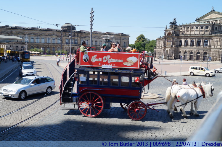 Photo ID: 009698, A horse Omnibus, Dresden, Germany
