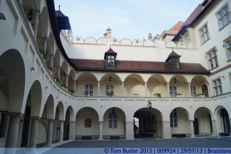 Photo ID: 009924, Inside the Town Hall courtyard, Bratislava, Slovakia