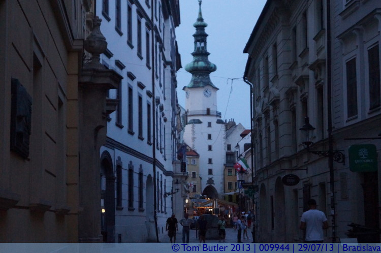 Photo ID: 009944, Approaching St Michaels Gate, Bratislava, Slovakia