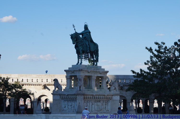 Photo ID: 009986, Statue of St Stephen, Budapest, Hungary