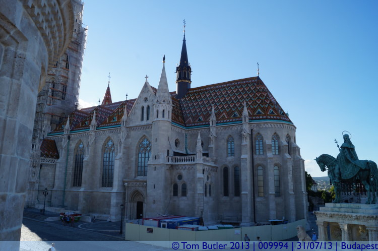 Photo ID: 009994, Matthias Church and St Stephen Statue, Budapest, Hungary