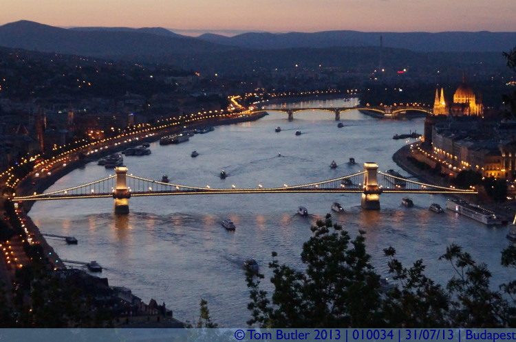 Photo ID: 010034, The Danube at dusk, Budapest, Hungary