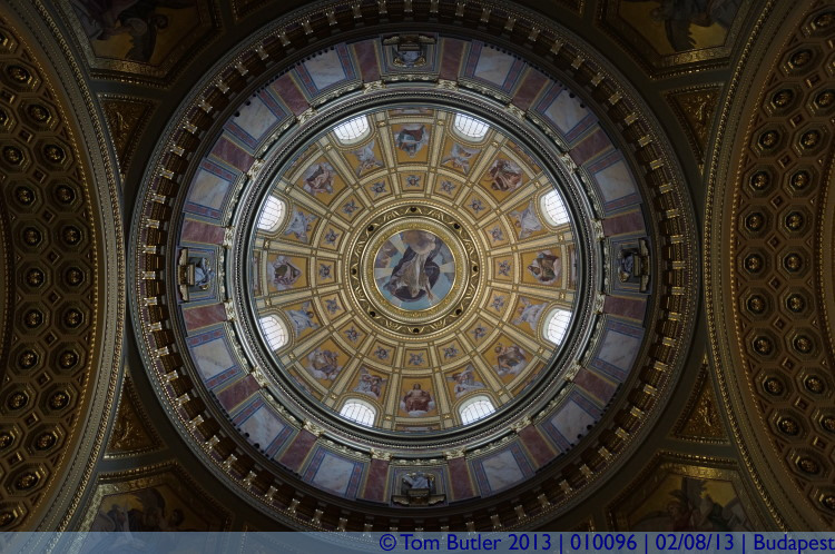 Photo ID: 010096, Under the dome of St Stephen, Budapest, Hungary