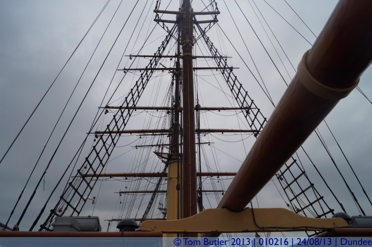 Photo ID: 010216, RRS Discovery Rigging, Dundee, Scotland