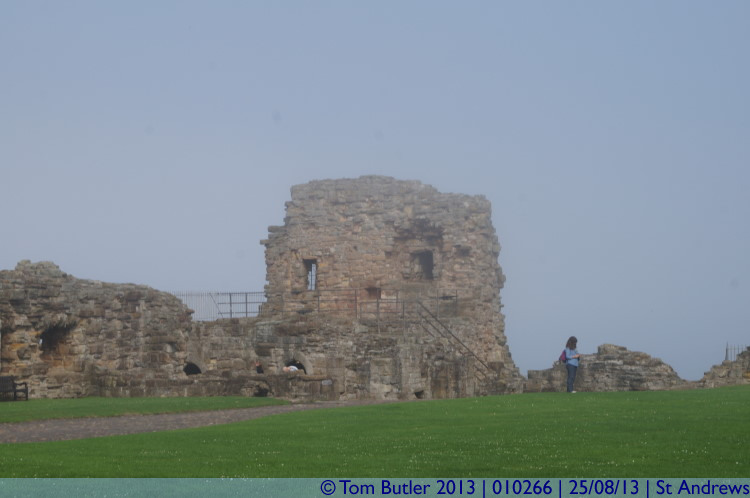 Photo ID: 010266, Castle walls, St Andrews, Scotland