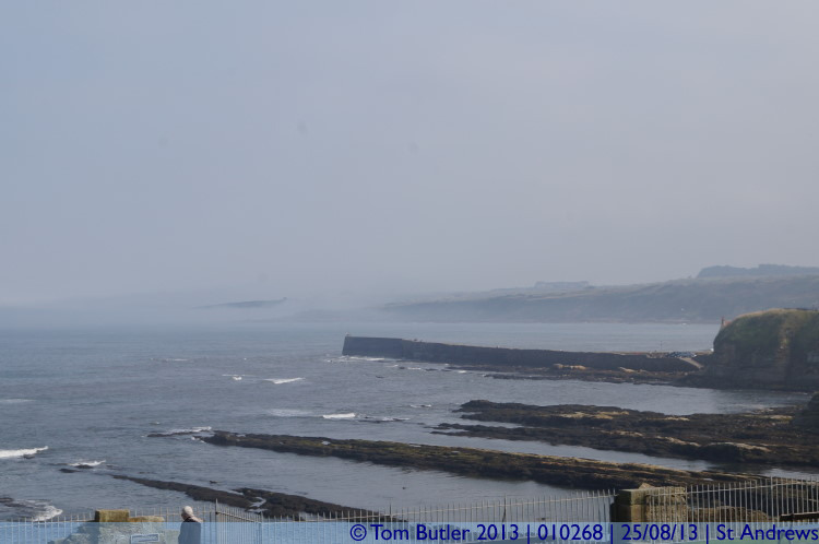 Photo ID: 010268, Mists roll around the cliffs, St Andrews, Scotland