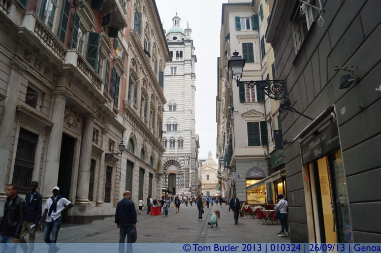 Photo ID: 010324, Approaching the Cathedral, Genoa, Italy