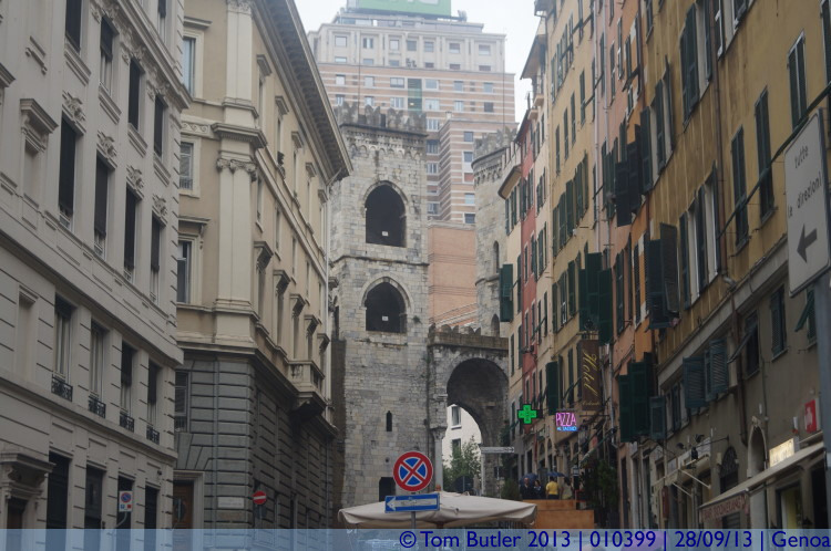 Photo ID: 010399, Approaching the Porta Soprana, Genoa, Italy