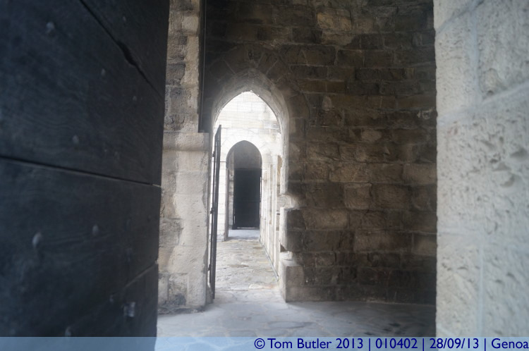 Photo ID: 010402, Inside the Porta Soprana, Genoa, Italy