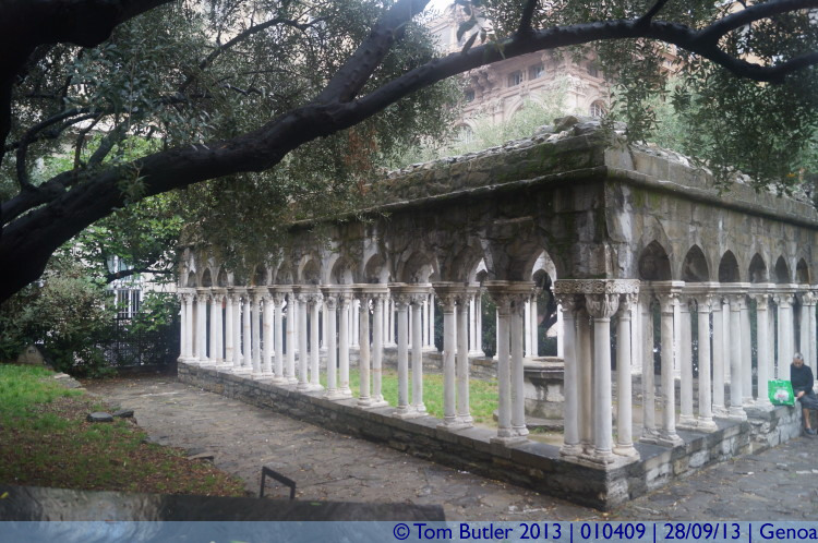 Photo ID: 010409, Ruins by Porta Soprana, Genoa, Italy