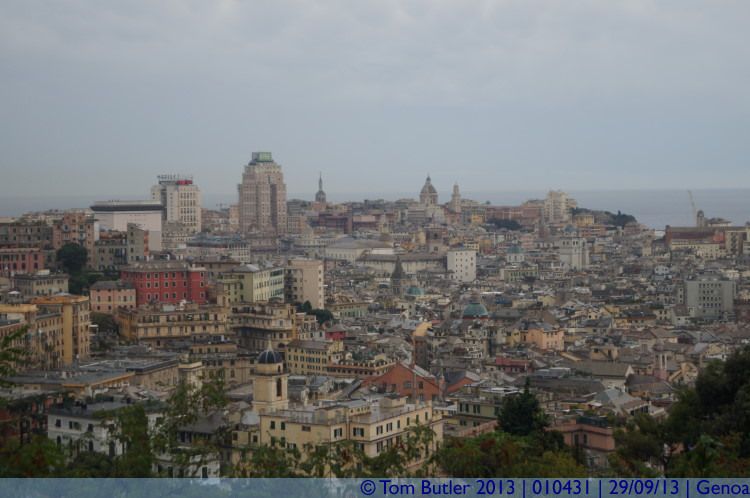 Photo ID: 010431, Looking over the city, Genoa, Italy