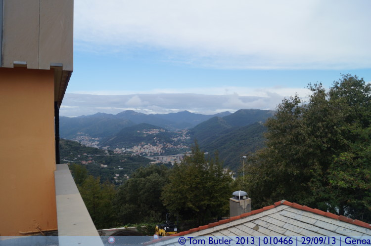 Photo ID: 010466, Looking over the hills, Genoa, Italy