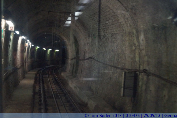 Photo ID: 010475, Inside the tunnel, Genoa, Italy