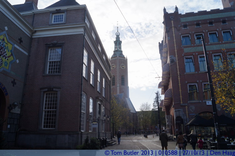 Photo ID: 010588, Approaching the Grote Kerk, Den Haag, Netherlands