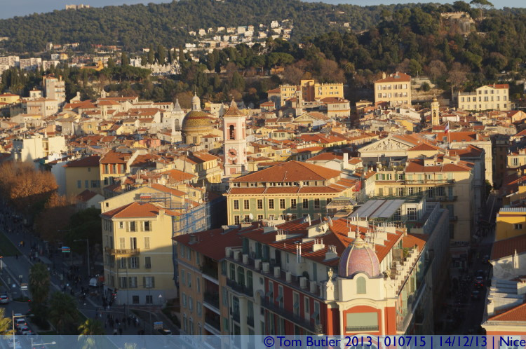 Photo ID: 010715, Winters sun over the old town, Nice, France