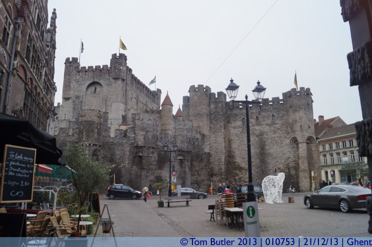 Photo ID: 010753, Approaching the Gravensteen, Ghent, Belgium