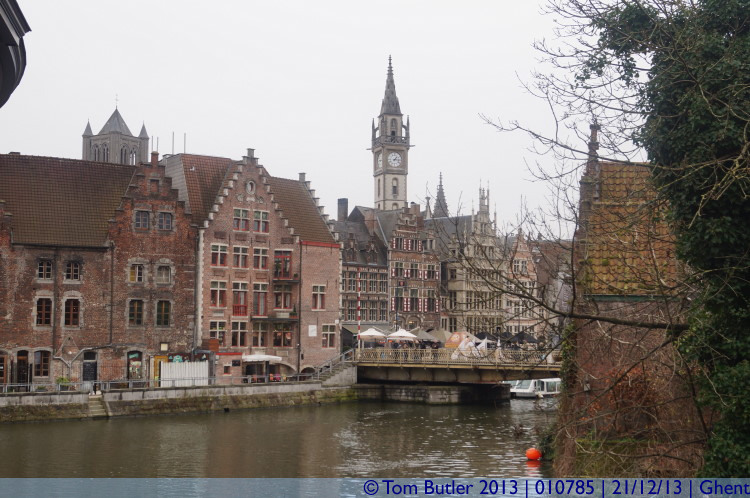Photo ID: 010785, Looking across to the Graslei, Ghent, Belgium