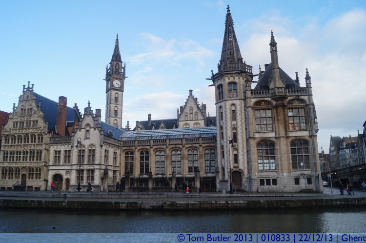 Photo ID: 010833, The rear of the post office, Ghent, Belgium