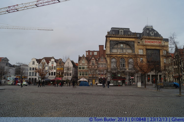 Photo ID: 010848, Buildings on the Vrijdagmarkt, Ghent, Belgium