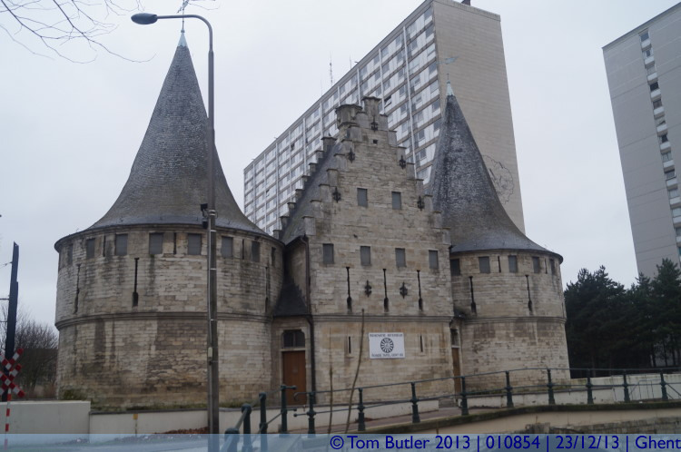 Photo ID: 010854, Rear of the Waterpoort, Ghent, Belgium