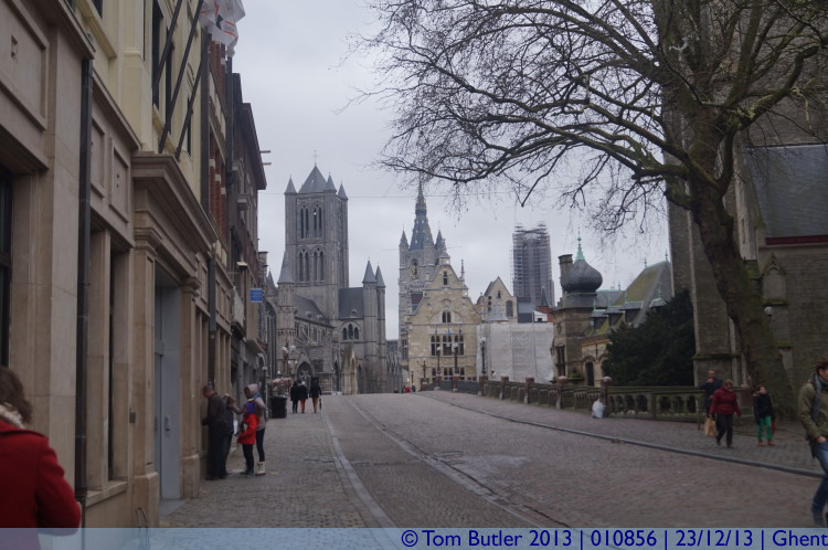 Photo ID: 010856, Looking across Sint-Michielsburg, Ghent, Belgium