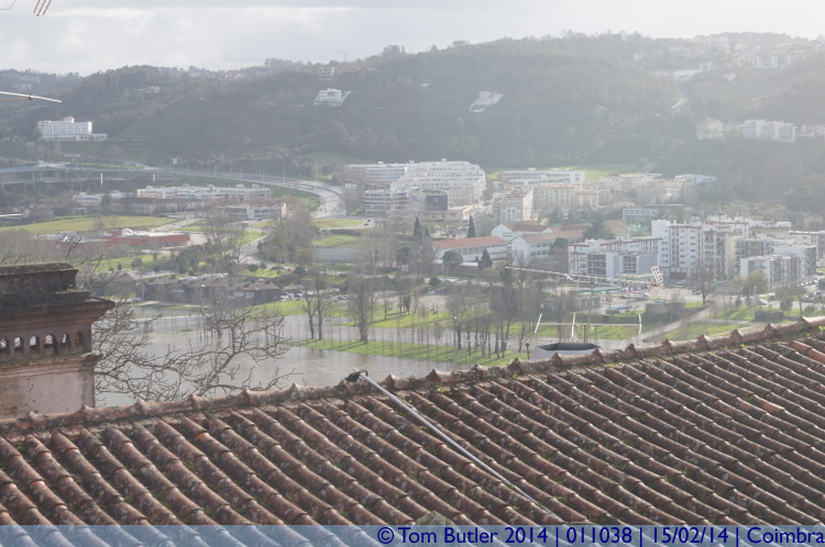 Photo ID: 011038, Looking across to the flooded river, Coimbra, Portugal