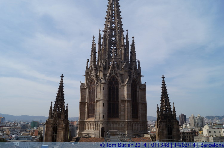 Photo ID: 011348, The spire of the Cathedral, Barcelona, Spain