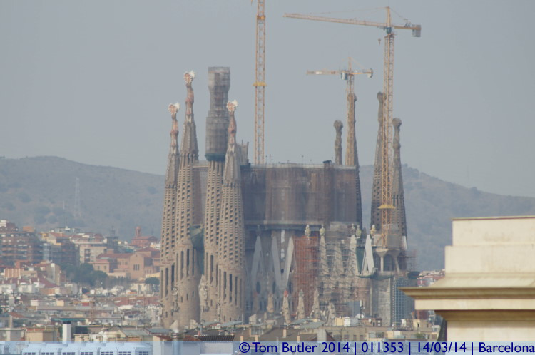 Photo ID: 011353, Sagrada Famlia from the Cathedral, Barcelona, Spain