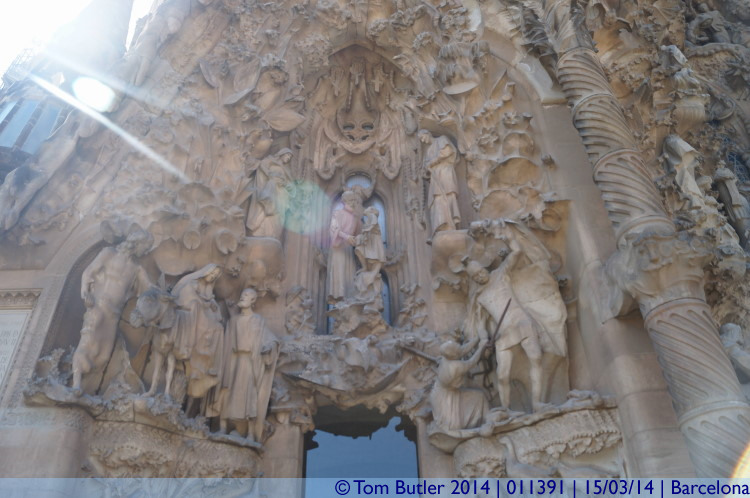 Photo ID: 011391, The nativity faade, Barcelona, Spain