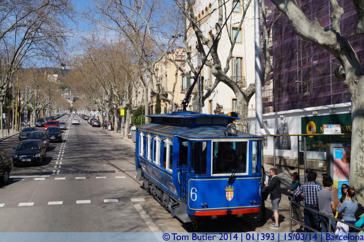 Photo ID: 011393, The Tramvia Blau, Barcelona, Spain
