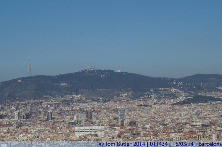 Photo ID: 011434, The mountains and city, Barcelona, Spain