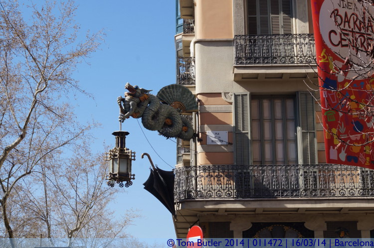 Photo ID: 011472, Dragons on La Rambla, Barcelona, Spain