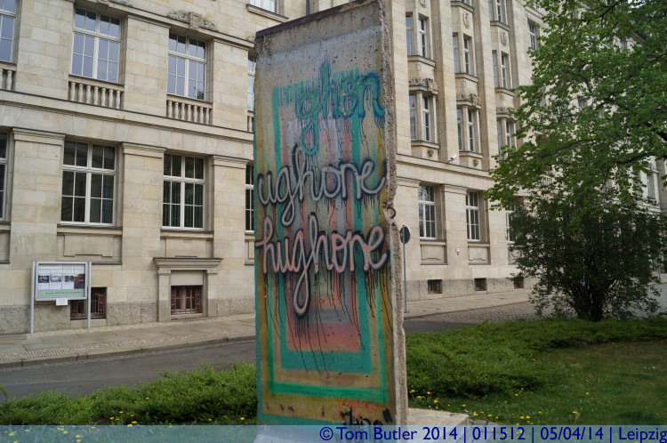 Photo ID: 011512, Part of the Berlin Wall, Leipzig, Germany