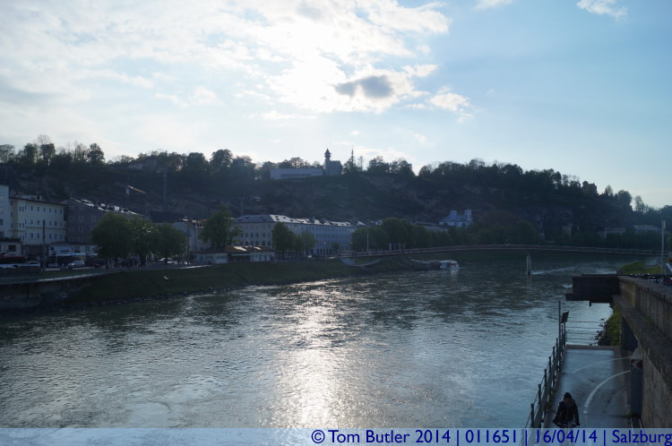 Photo ID: 011651, Looking down the Salzach, Salzburg, Austria