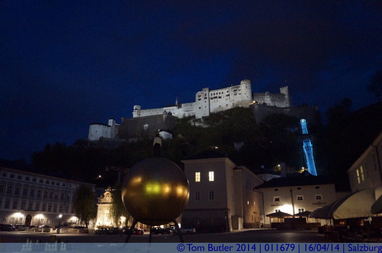 Photo ID: 011679, Fortress at night, Salzburg, Austria