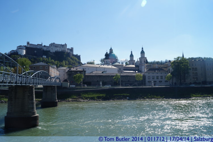 Photo ID: 011712, View from the banks of the Salzach, Salzburg, Austria