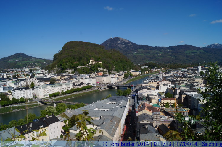 Photo ID: 011713, View from the Mnchsberg, Salzburg, Austria