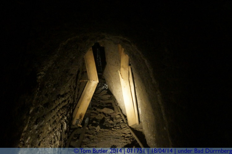 Photo ID: 011751, Tunnels starting to collapse, under Bad Drrnberg, Germany