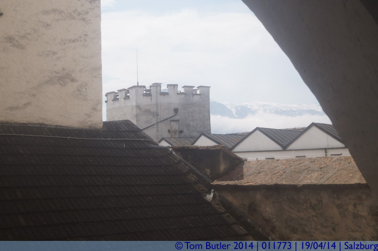 Photo ID: 011773, Fortress and mountains, Salzburg, Austria