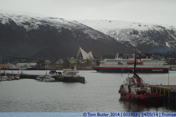 Photo ID: 011903, The Nordlys sets sail, Troms, Norway