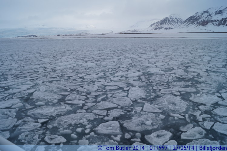 Photo ID: 011997, Entering the sea ice, Billefjorden, Norway