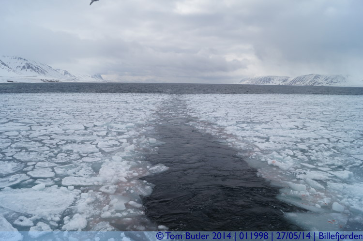 Photo ID: 011998, Cutting through the Ice, Billefjorden, Norway