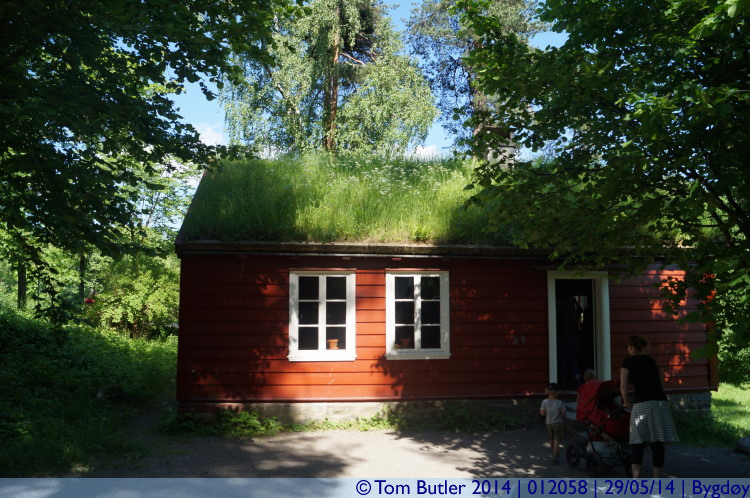 Photo ID: 012058, Traditional Norwegian turf roofed dwelling, Bygdy, Norway