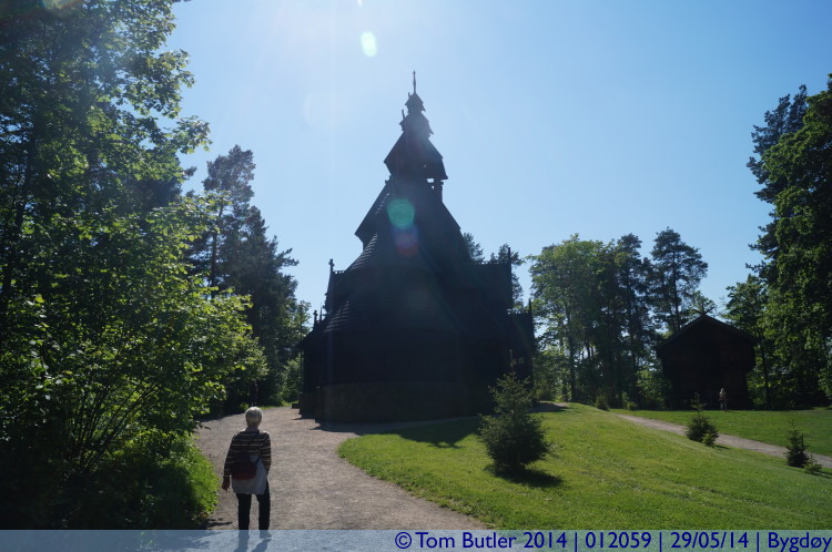 Photo ID: 012059, Approaching the Stave Church, Bygdy, Norway