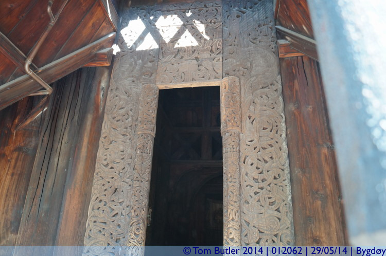 Photo ID: 012062, Ornate doorway, Bygdy, Norway